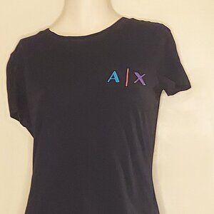 A | X Armani Exchange Black Tshirt Armani Sustainability Project A/X - Size M